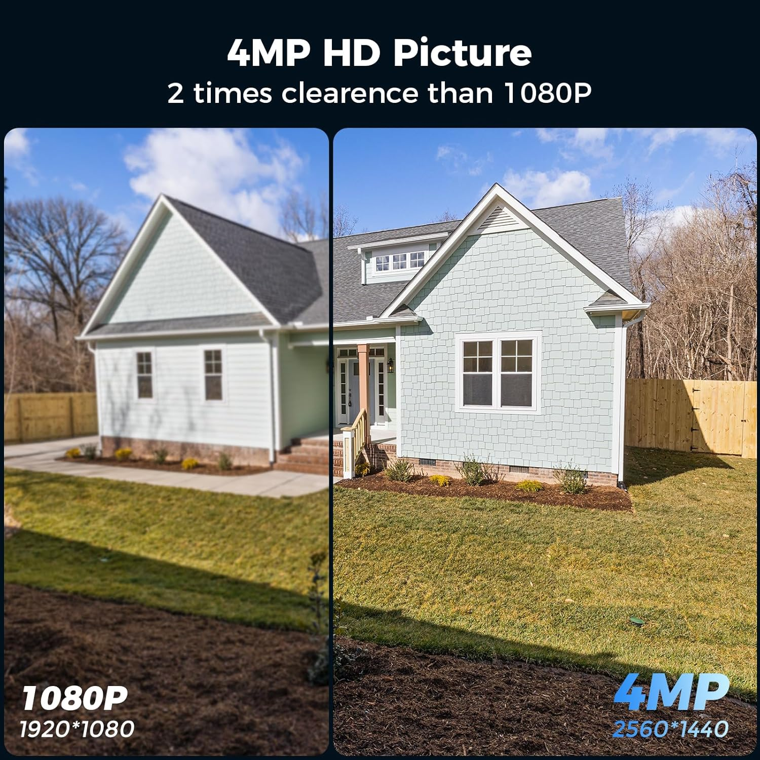 Hiseeu Solar Security Cameras Wireless Outdoor, Battery Powered 3K 4MP Surveillance Indoor Wifi Smart Cameras for Home Security Outside, Motion Detection, Waterproof, Color Night Vision, 2-Way Audio image number 6