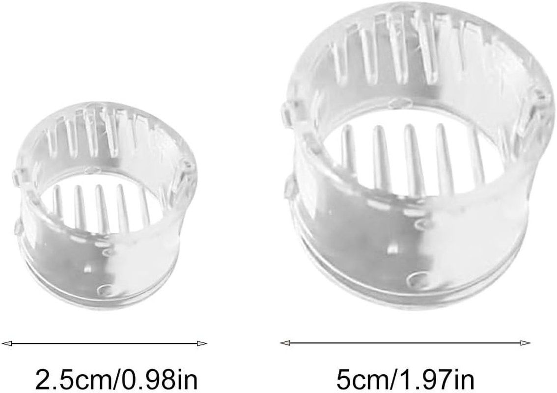 Pony Poppers Clip, 2PCS High Ponytail Clips, Small Pony Poppers Hair Claw Clips Strong Hold, Clear P-Lastic Ponytail Buckle Holder Decorative Clip, for Women & Girls image number 4