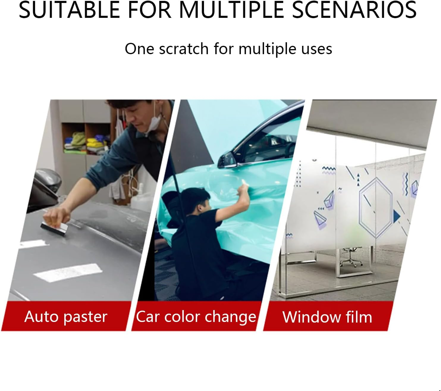 Set of 2 Squeegees with Felt Edge, Car Foil Squeegee Set, Foil Squeegee with Felt Edge, Car Films, Protective Films, Furniture Films, Wall Stickers image number 4