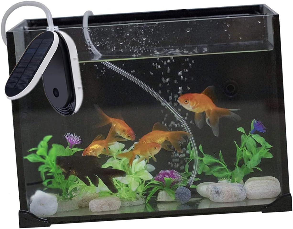 YARNOW Solar Oxygen Aerator Portable Sun Powered Pump for Outdoor Use Quiet Lightweight Design with Solar Panel Emergency Oxygen Increase Tool for Fish and Plants image number 3