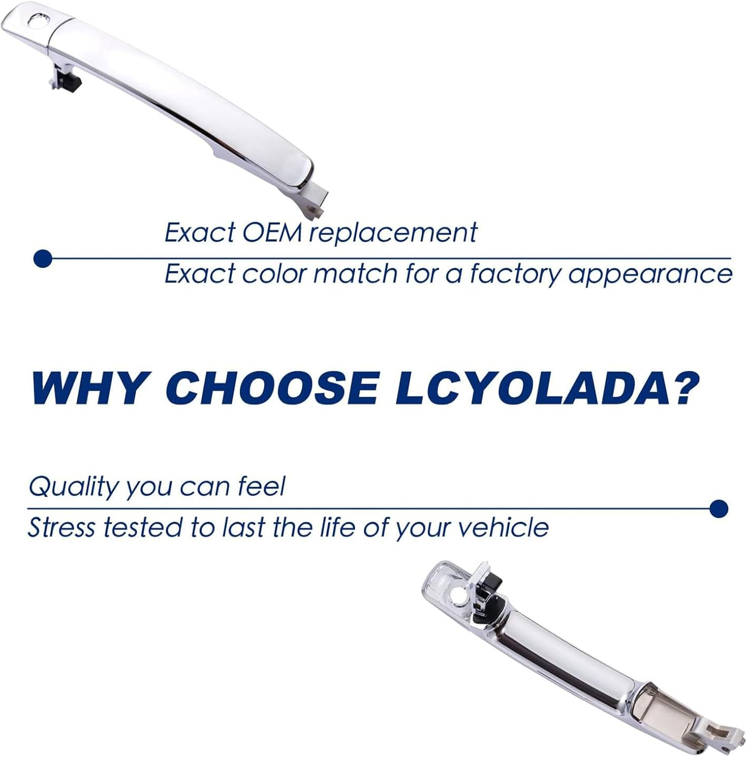 Lcyolada Exterior Door Handle Front Left Driver Side for Nissan Rogue 2010-2013,Nissan Murano 2003-2007,Infiniti FX35 FX45 2003-2008,Without Smart Key image number 1