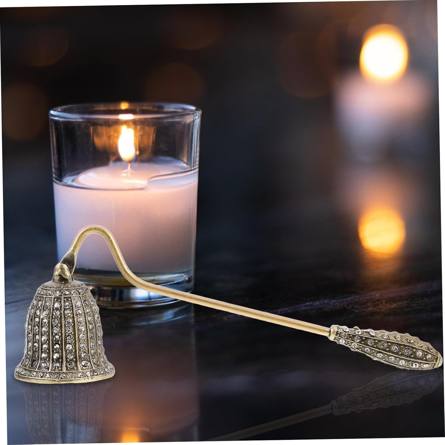 LOLIPPYY Candle Extinguisher Handheld Wick Snuffer for Aromatherapy Vintage Design Flame Extinguisher Accessory