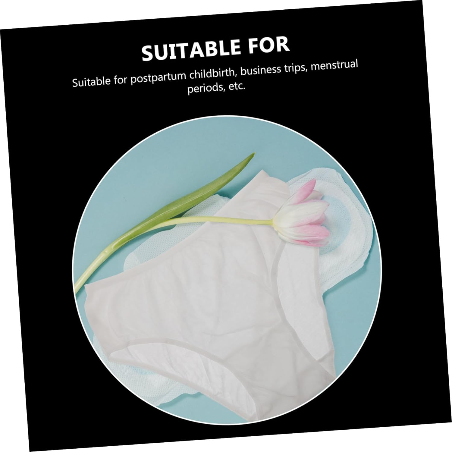 4Pcs Portable Disposable Maternity Panties XXL Breathable Postpartum Underwear for Women Moisture-Absorbing Lightweight Period Protection Confinement Supplies White image number 2