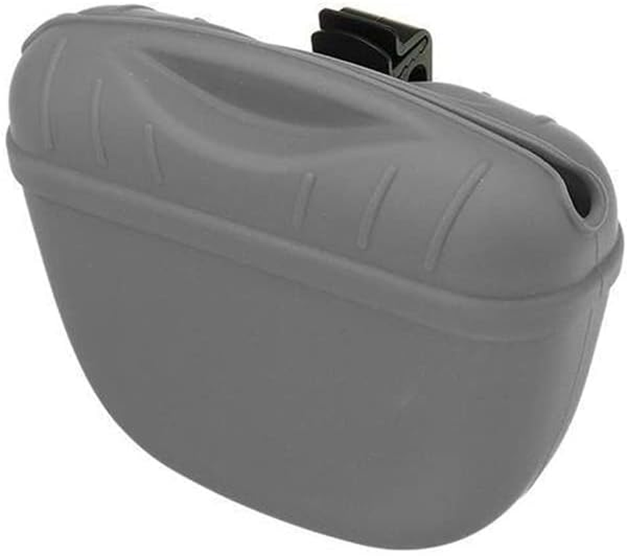 Tophomer Silicone Dog Treat Pouch, Gray/Black/Blue/Red/Green Treat Bag Training Pet Puppy Bag Portable Training Pouch with Clip for Belt for Dog Walks