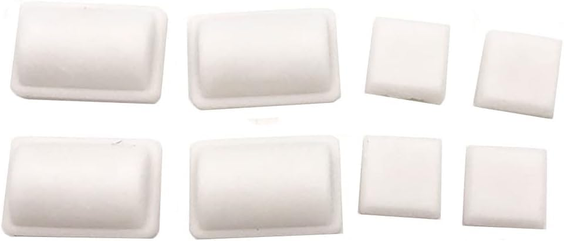 White 8 in 1 Screw Rubber Feet Kit Cover Set for WII Console White Accessories image number 3