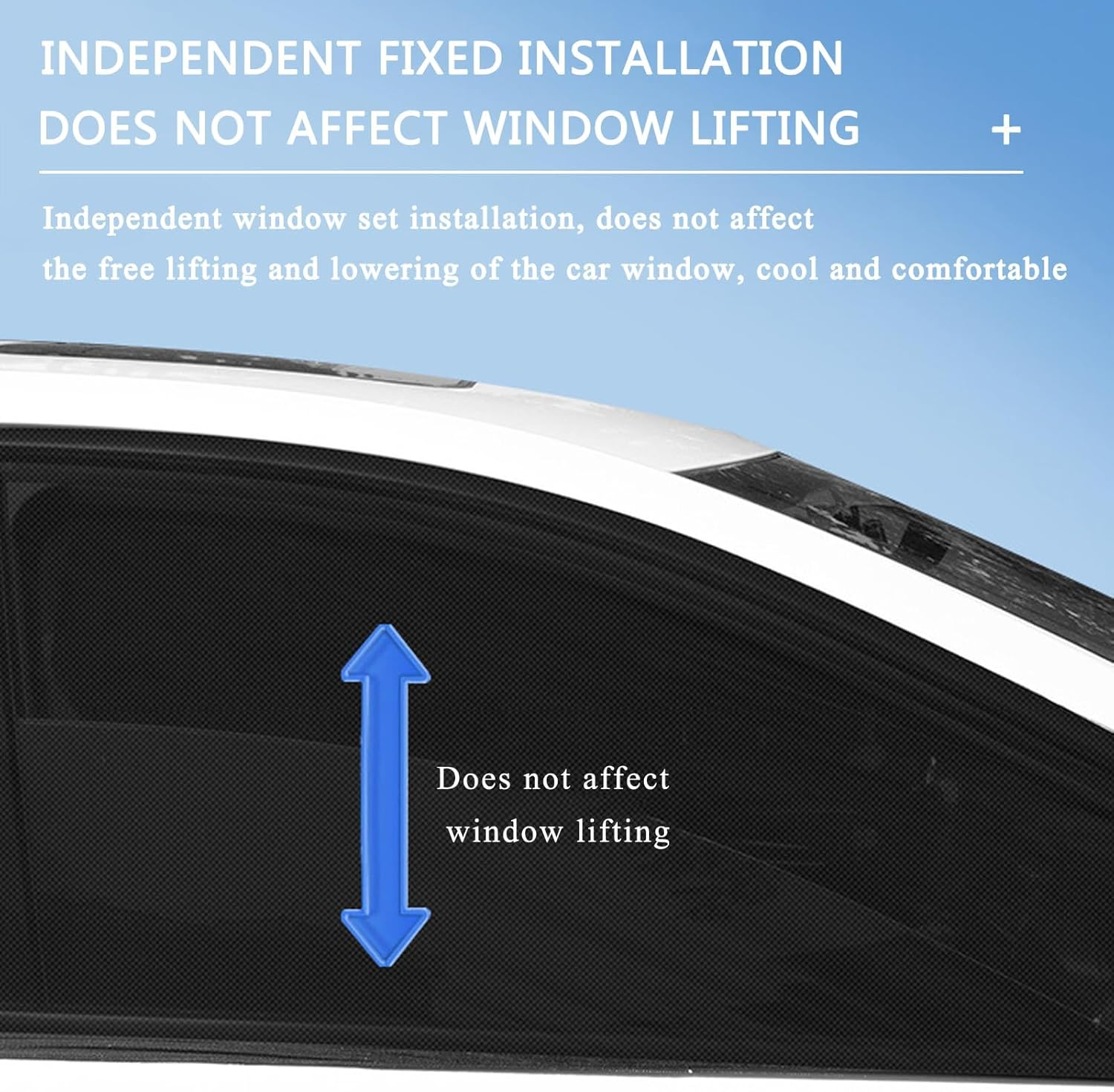 4 Pack Car Sun Shade for Side Windows - Stretchy Mesh Car Window Shade with Storage Bag, Mosquito Net Cover Fit Cars/Suvs, Top Car Essentials & Baby Essentials, Perfect Car Window Shade for Baby image number 1