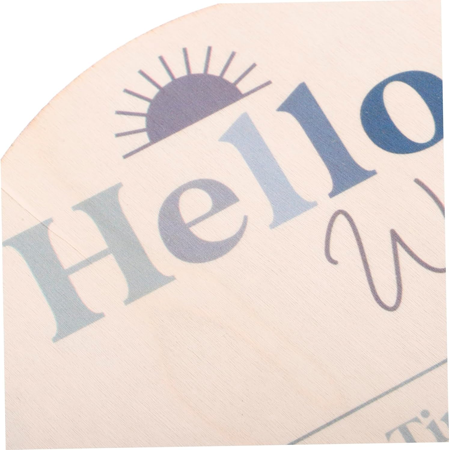 Baby Monthly Milestone Cards Newborn Announcement Sign Wood Photo Discs for Infant Growth Records Nursery Decoration Newborn Arrival image number 6