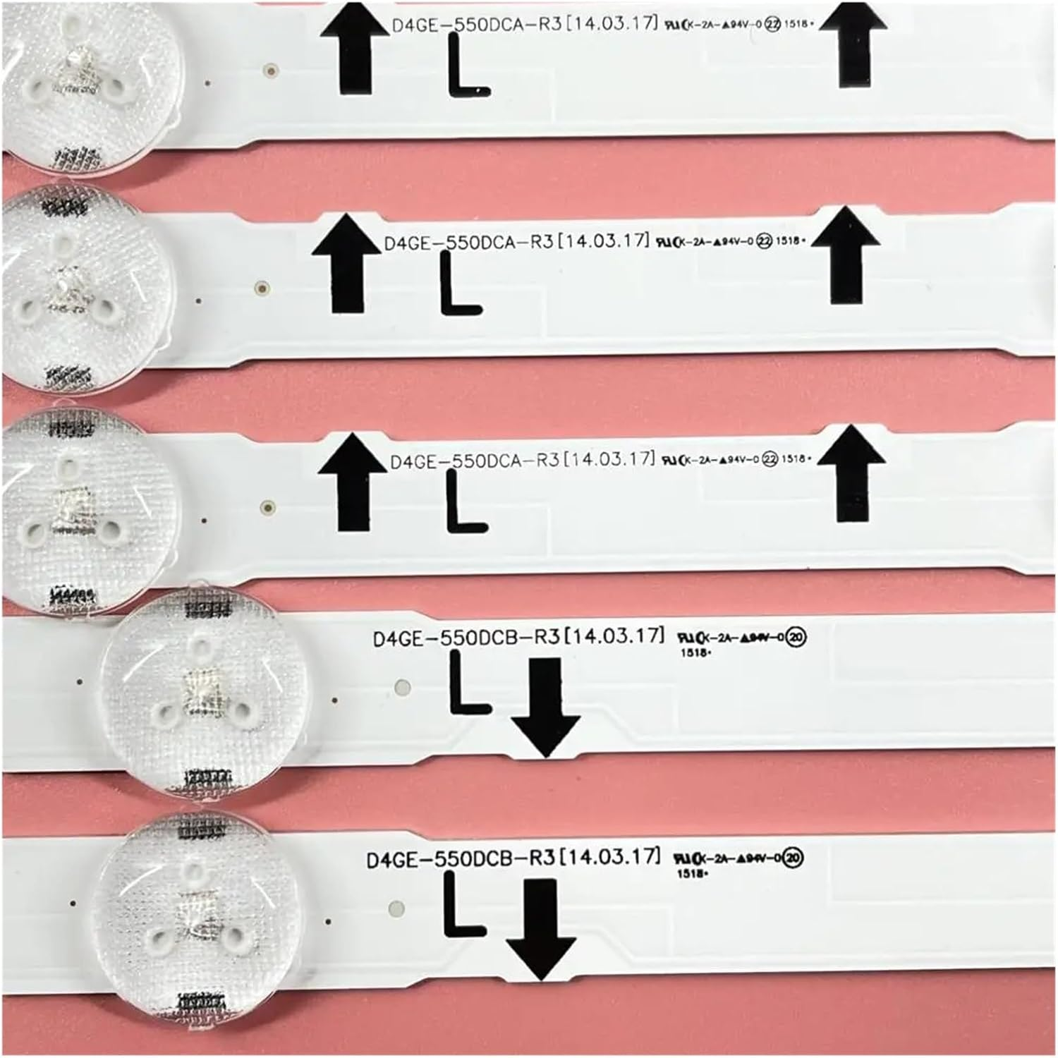LED Backlight Strip for UE55H6400 UE55J5510 UE55J5200 UE55J5600 UE55J6300 UE55H6350 UE55H6670 2014SVS55 3228 D4GE-550DCA 550DCB image number 4