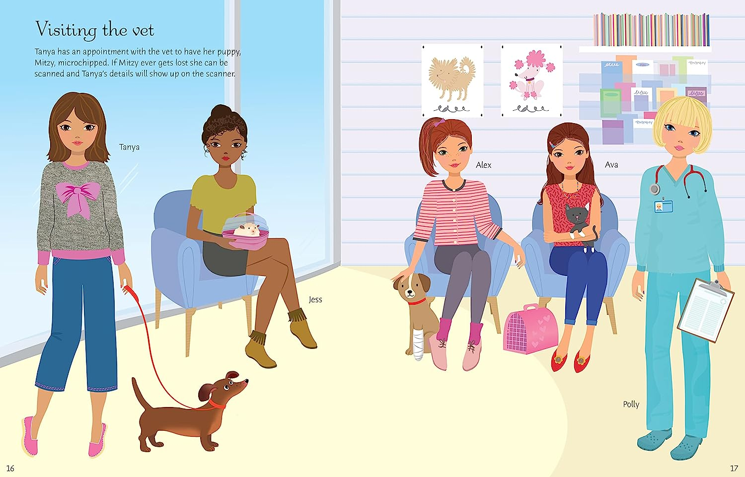 Usborne Dolly Dressing Dogs & Puppies Sticker Book image number 3