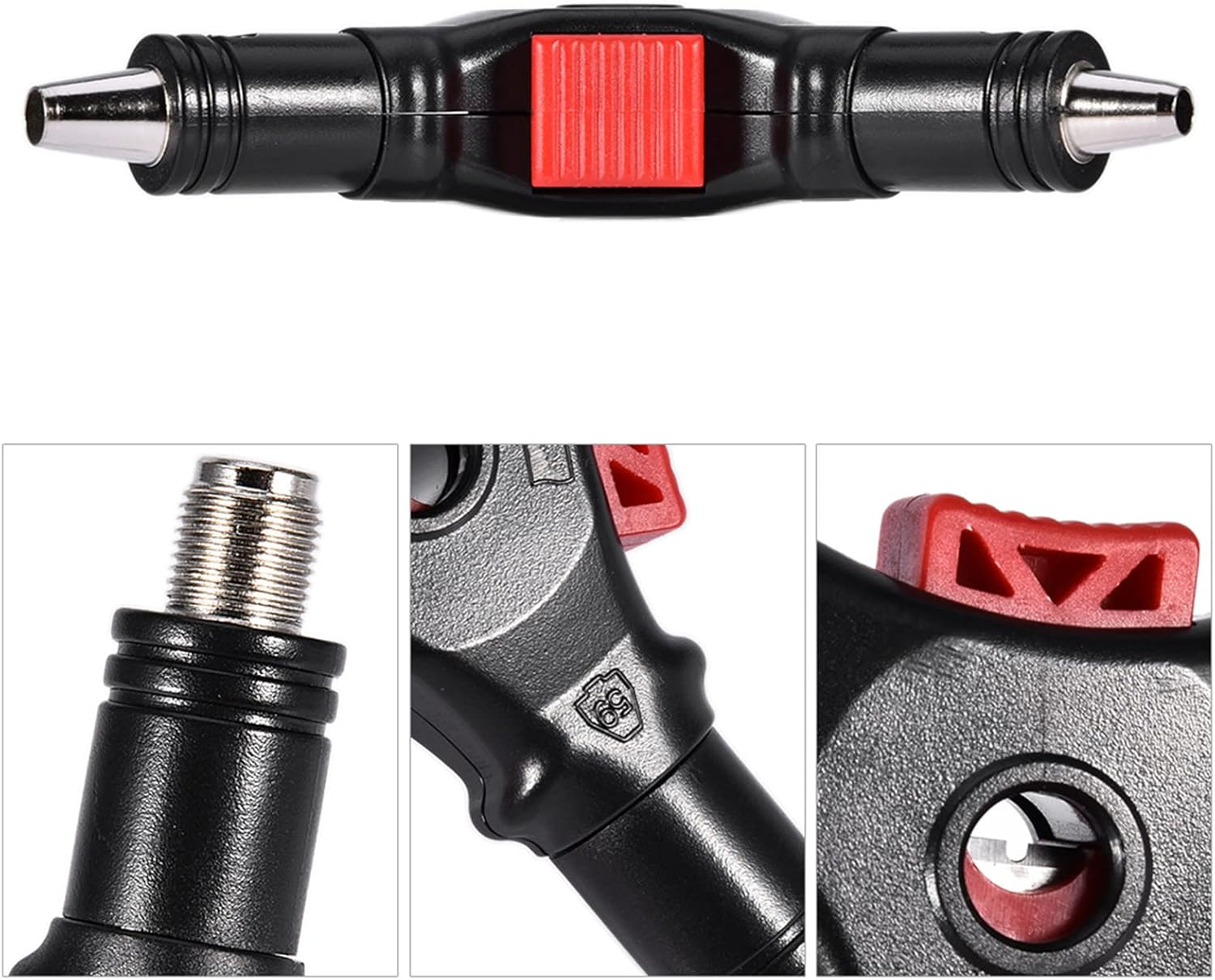 F Head Cable Stripper, Coaxial Compression Tool F Head RG59 RG6 Connector Coax Cable Stripper Flares Braid, Saves Time on Cable TV and Satellite Installations image number 1