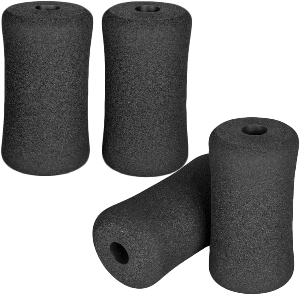 Foam Foot Pads Rollers, 4 Pcs Replacement Foam Foot Pads, Weight Bench Leg Extension Curl Attachment for Home Gym Replacement Parts image number 3