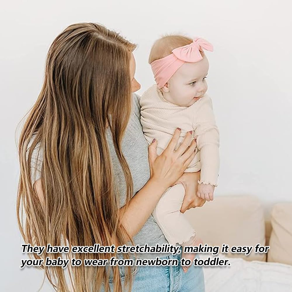 2Pcs Headbands with Bows Soft Headband with Bows Hairbands Cute Bow for Everyday Wear and Special Occasions image number 2