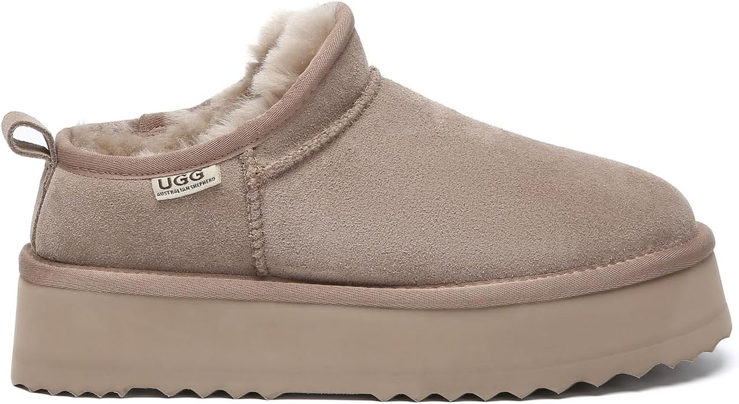 Ugg Australian Shepherd Nano Classic Platform | Cow Suede Upper - Women - UGG Boots