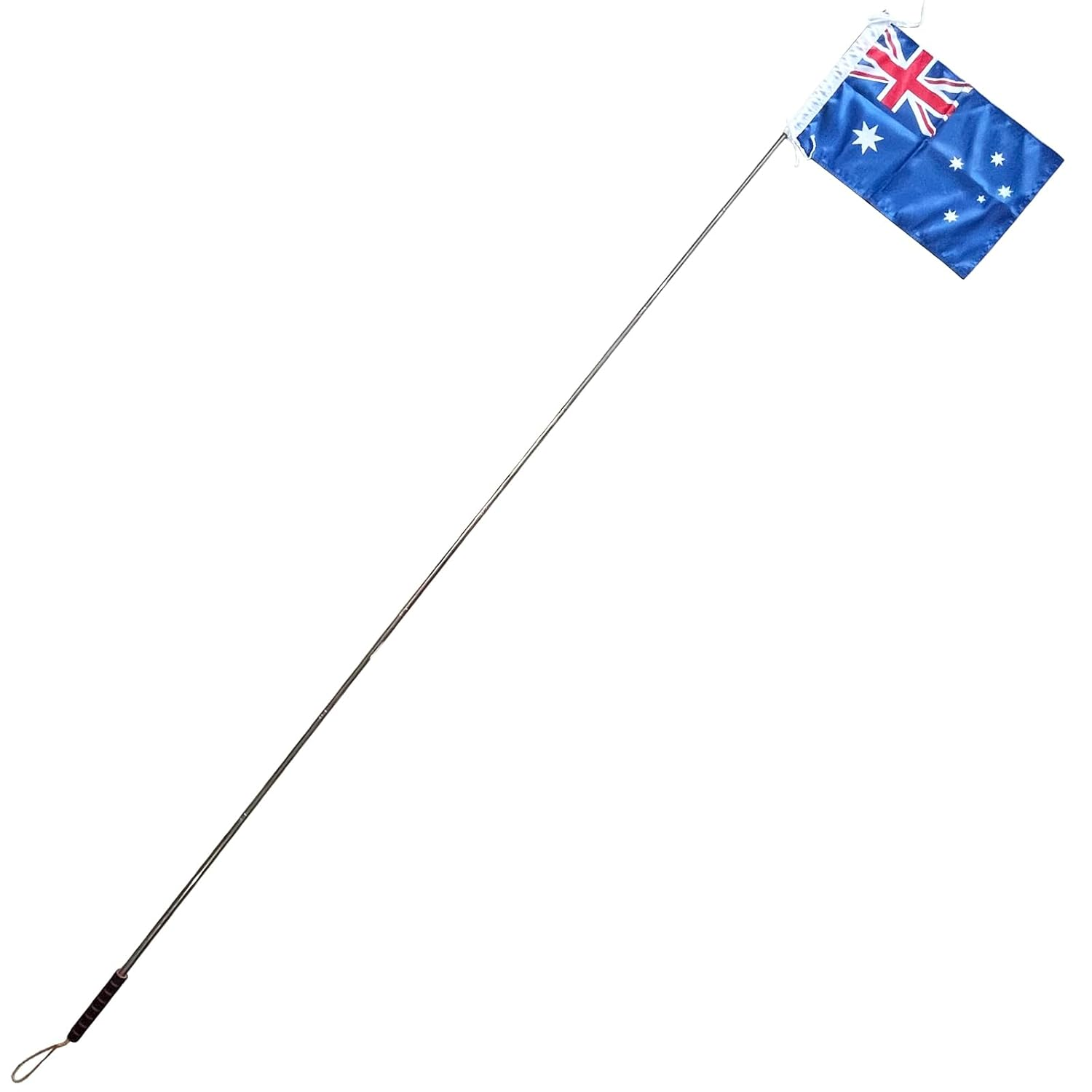 National Flag Banner Countries Flags 30X45Cm with 2 Metertelescopic Flagpole Stainless Steel Pole (Australia) image number 1