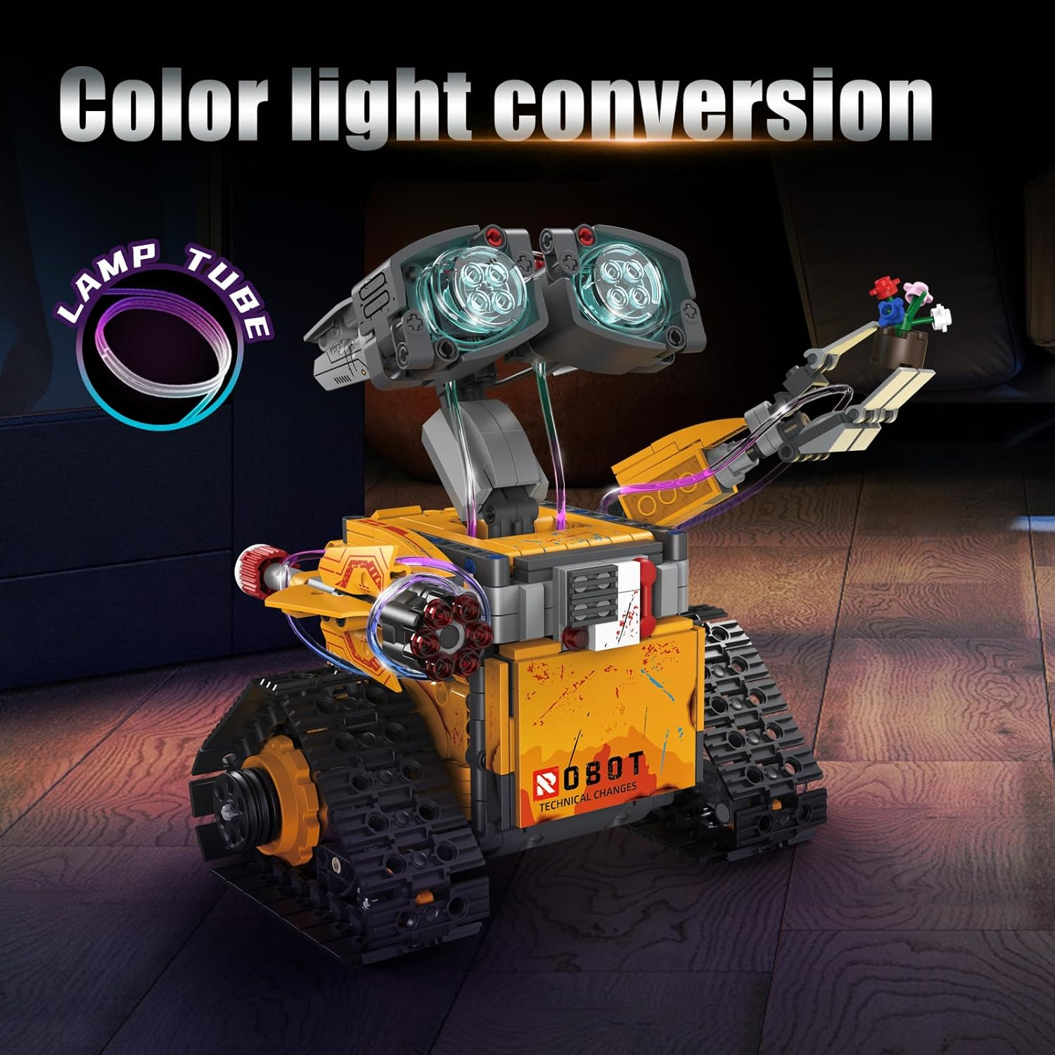 488Pcs 5 In1 Robot Building Kit with Remote Control, Technic Coding Robotic Toys for Kids, Buildable Models with 488 Pieces, STEM Gifts for Boys Age 8-13, image number 2