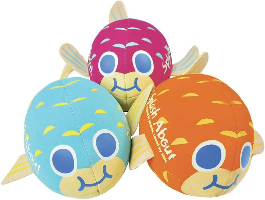 Splash about Baby Neoprene Pufferfish Ball - Blue image number 4