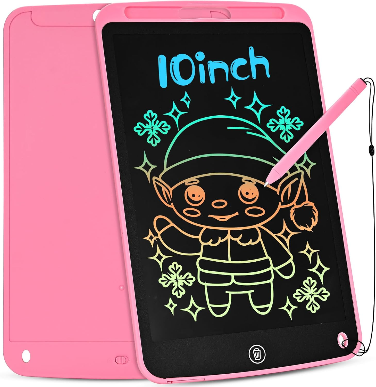 Blueswan Kids Toys, 10Inch Colorful Doodle Board, Drawing Pads for 2 3 4 5 6 7 8 Years Old Boys Girls Gifts, Birthday Party School Gifts for Kids, Toddlers Travel Games Activity Learning Toys image number 1