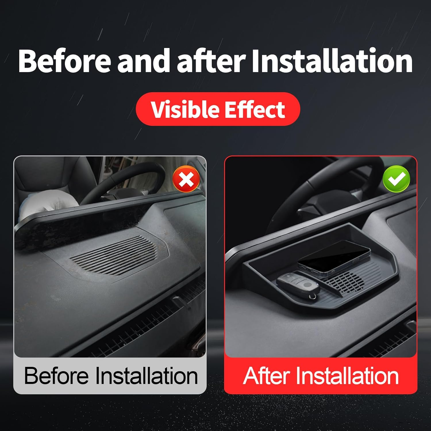 Dashboard Storage Box Fit for Toyota Land Cruiser 250 1958 Prado Lc250 J250 2024 2025 Central Console Storage Cushion Internal Modification Accessories image number 3