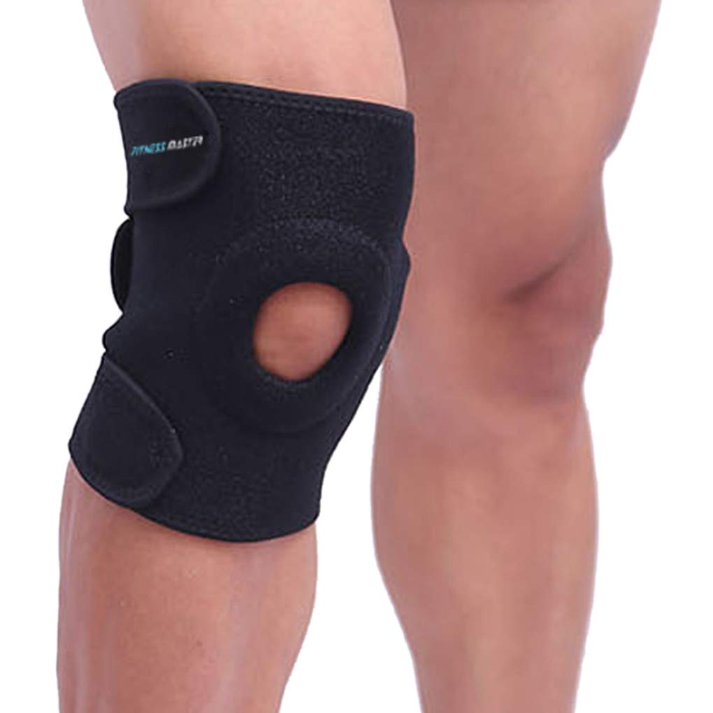 Sport Adjustable Knee Support Brace Protector Strap Compression Sleeve Gym Pad image number 2