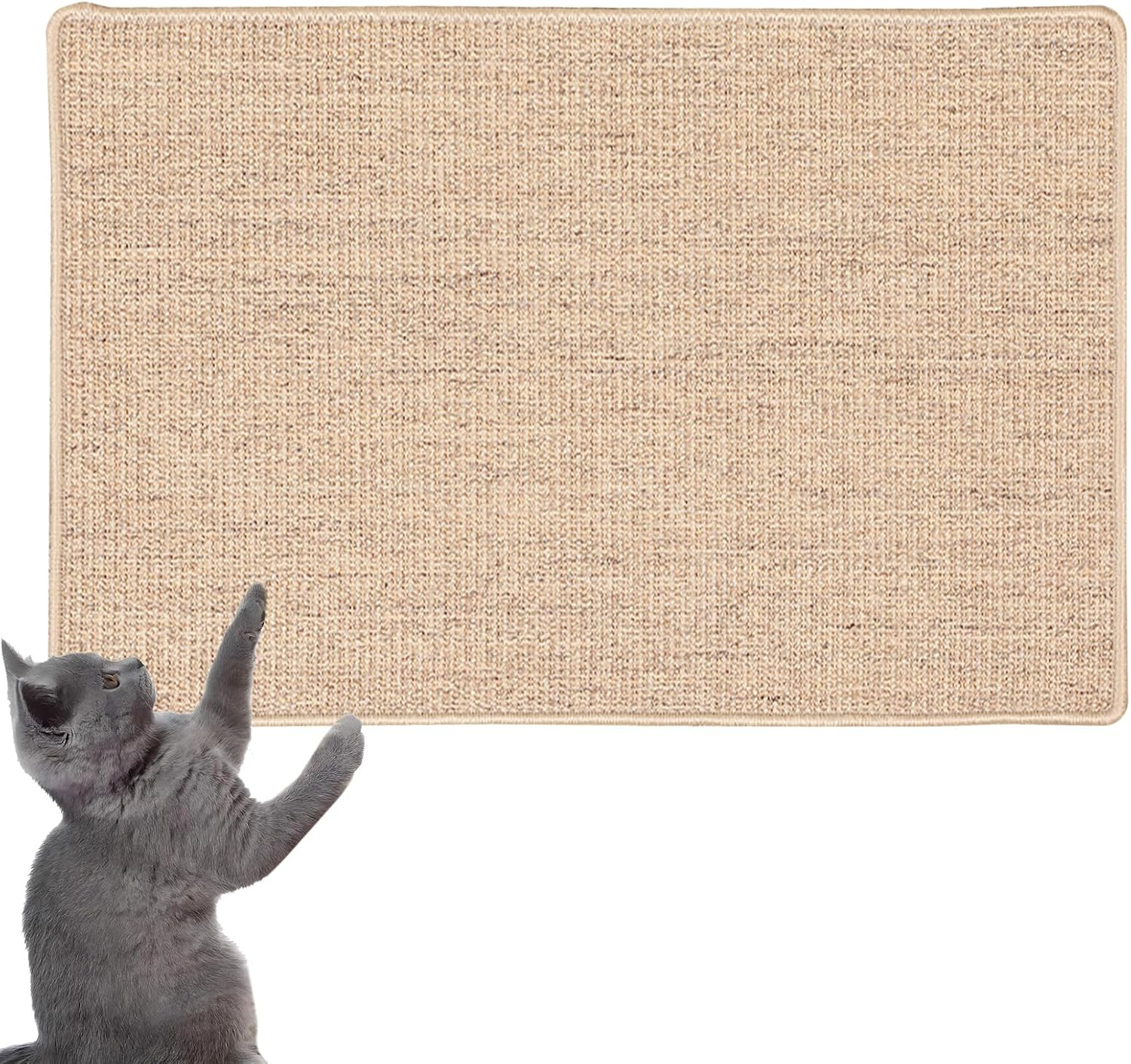 Front Door Mat Indoor Rugs for Entryway,Pet-Friendly Front Door Mat - Anti-Scratch, Algae Fiber, Courtyard Collection Rug Natural Colors for Home Decor Non Slip Washable Absorbent Low40X60Cm (Beige)