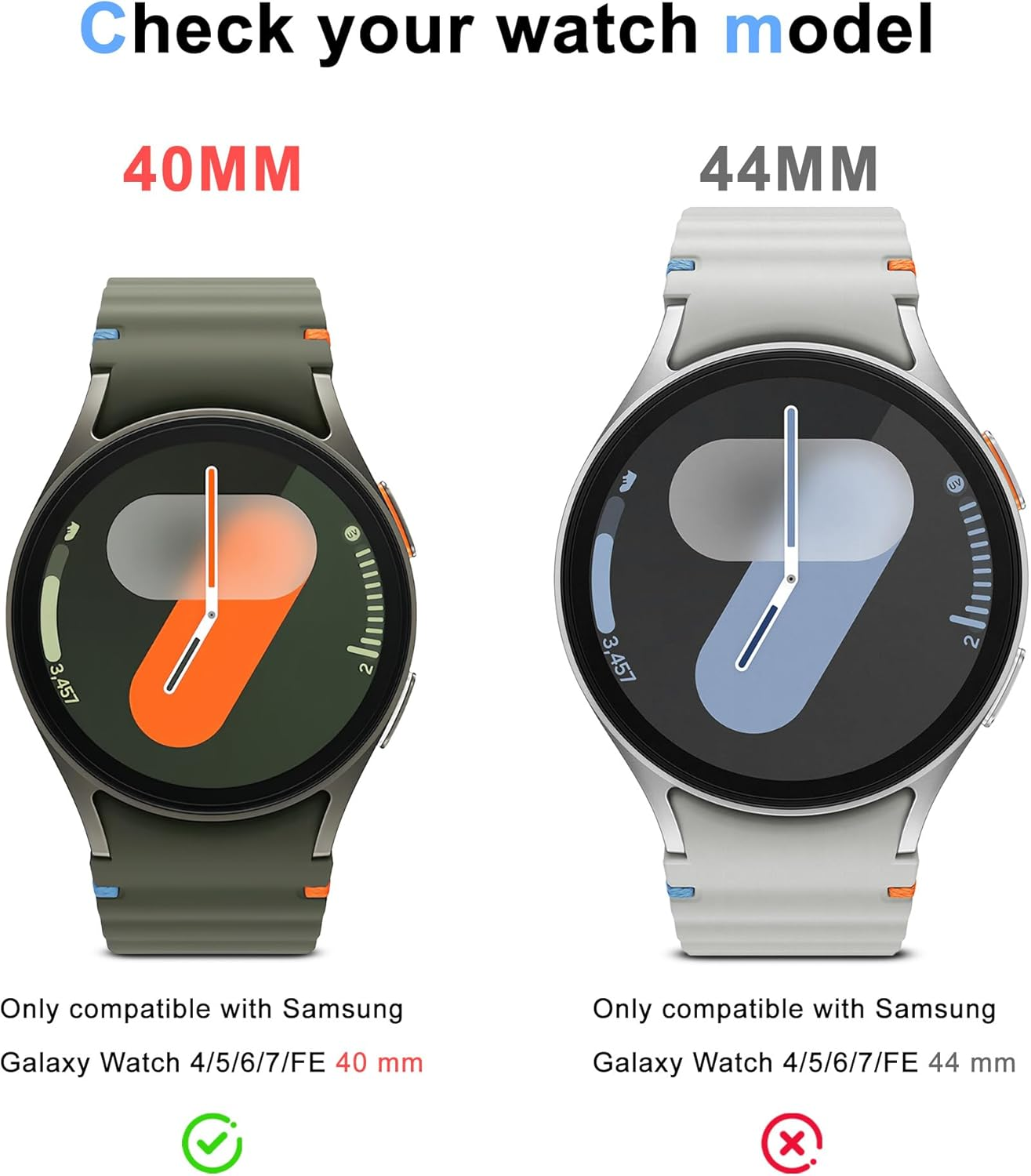 VASG [5 Pack] Hard PC Case Compatible with Apple Watch Series 6 / SE / Series 5 / Series 4 40Mm with Built in 9H Tempered Glass Screen Protector, Touch-Sensitive Ultra-Thin All-Around Full Cover Bumper Compatible with Iwatch 40Mm image number 6