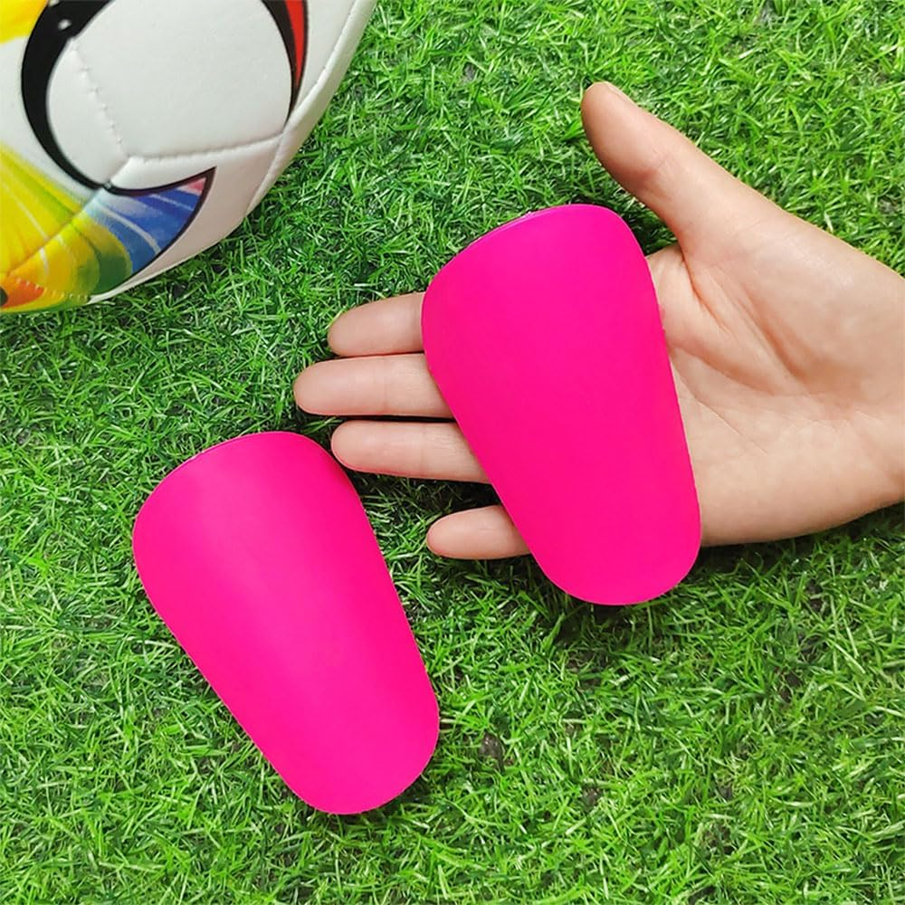 4Pcs Mini Football Shin Pads,3.15X2.16In Comfortable Small Football Shin Pads Protective Equipment for All Ages Boys Girls Women Men Wear image number 4