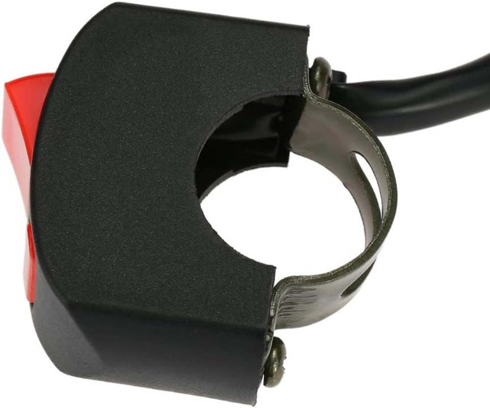 Domary Universal Motorcycle ATV Bike Handlebar Light Switch on off Button image number 2