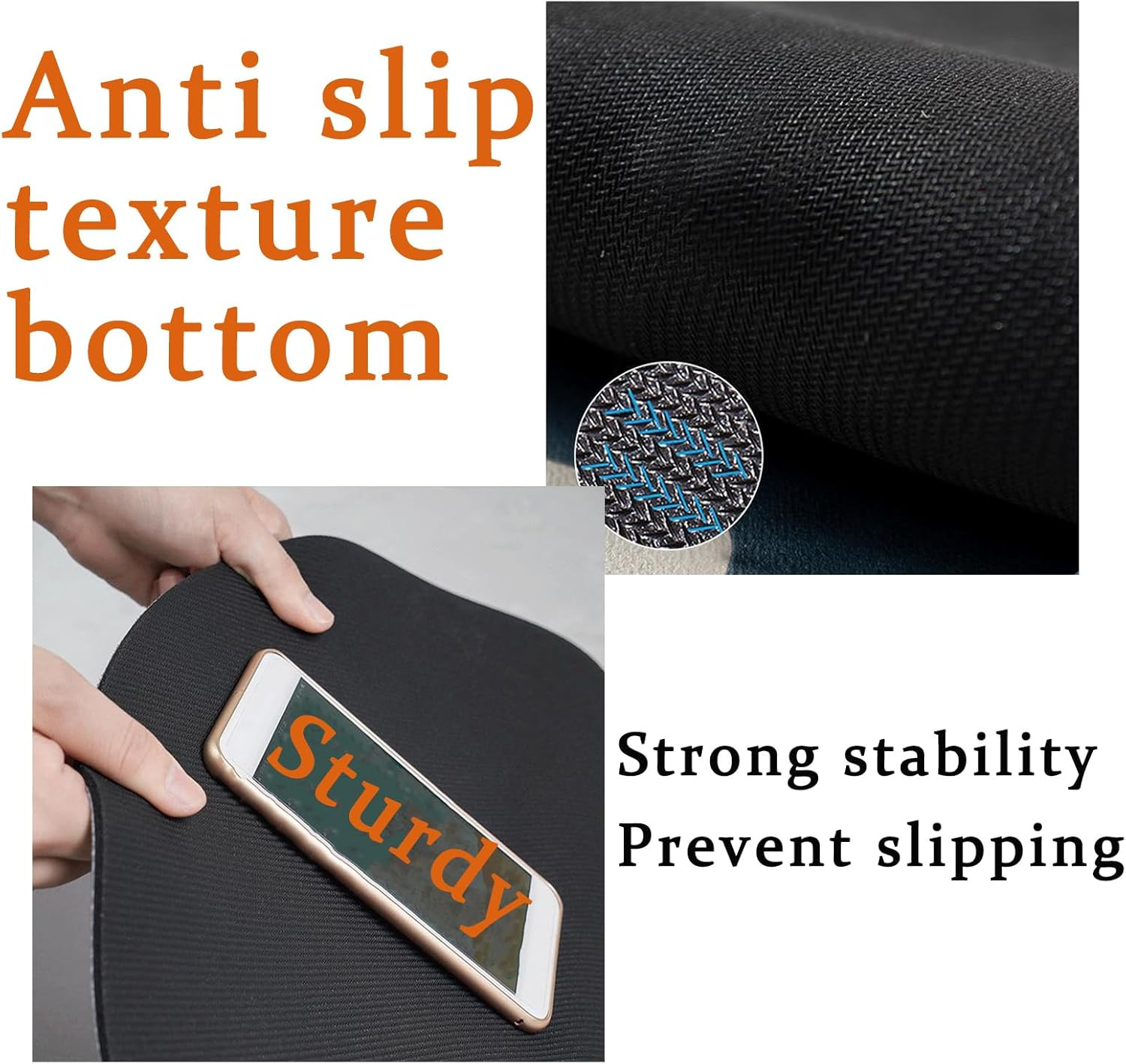 Shgarden Coffee Mat 40*60Cm Coffee Bar Mat Hide Stain Rubber Backed Absorbent Dish Drying Mat for Kitchen Counter Coffee Bar Accessories Fit under Coffee Maker Coffee Machine Dish Rack SH0041 (Grey) image number 6