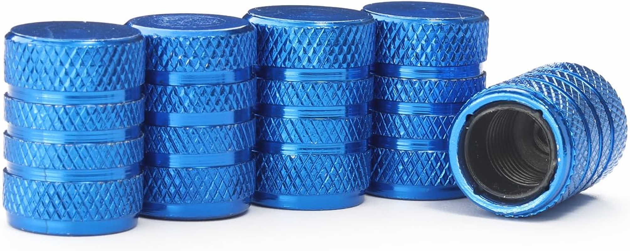 Tire Valve Stem Caps 5 Pcs，Pink Aluminum Alloy,Anodized Aluminum Tire Valve Cap Universal Fit for Cars/Motorcycles/Bikes, Anti-Corrosion,Air Valve Caps,Bike Valve Caps image number 4