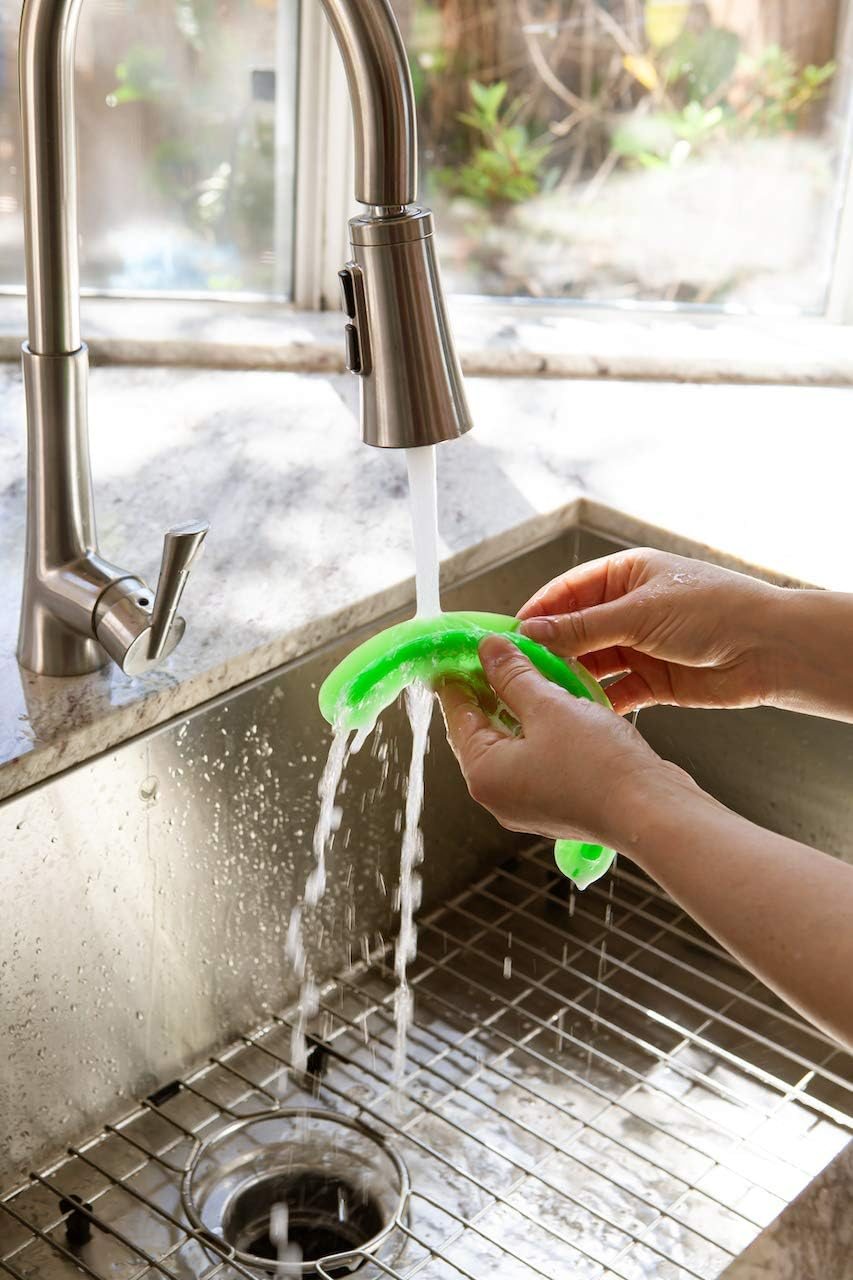 Plate Divider 2 Pack Green - Food Separator - Food Safe Silicone image number 2