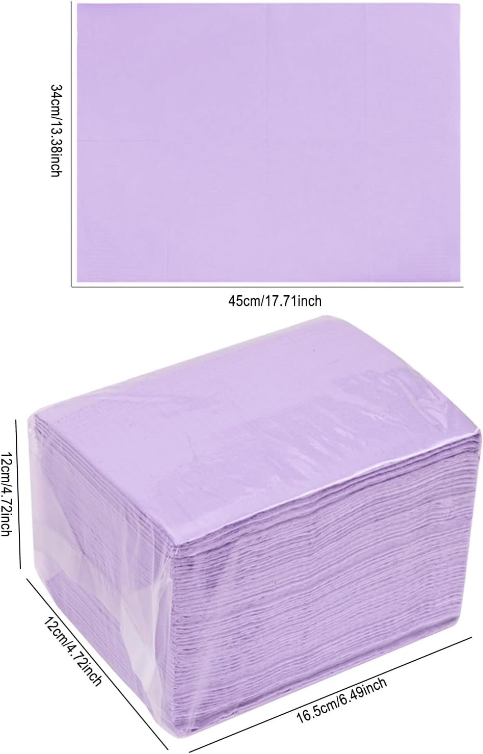 Nail Wipes - Nail Towels | Acrylic Nil | Eyelash Cleaning Wipes | Collar Mats Decoration Kits | 50Pcs Waterproof Pad Manicure Table Mats | Water Absorbing 3-Layer Design Clean Pads for Manicure Remov image number 6