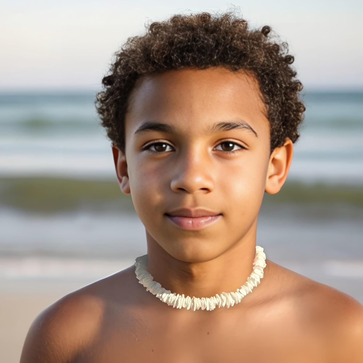 Bluerica Puka Chip Shells Necklace image number 2