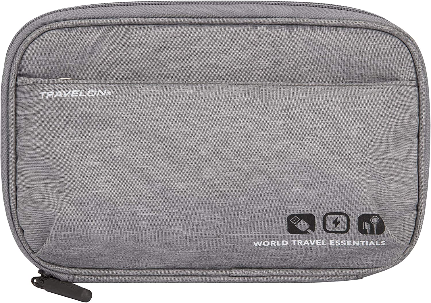 Travelon World Travel Essentials Tech Organizer, Peacock Teal, One Size, Travelon World Travel Essentials Tech Organizer