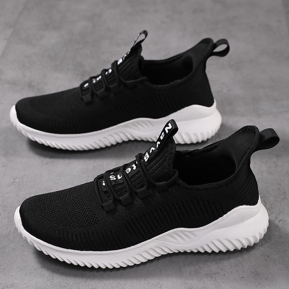 Men'S Running Shoes Non Slip Walking Sneakers Sports Fashion Casual Dress Footwear Mesh Breathable Lightweight Tennis Gym Athletic image number 4