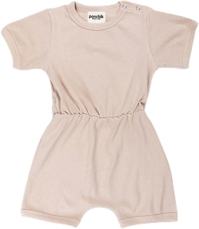 Ponchik Babies Cotton Ribbed Romper image number 7