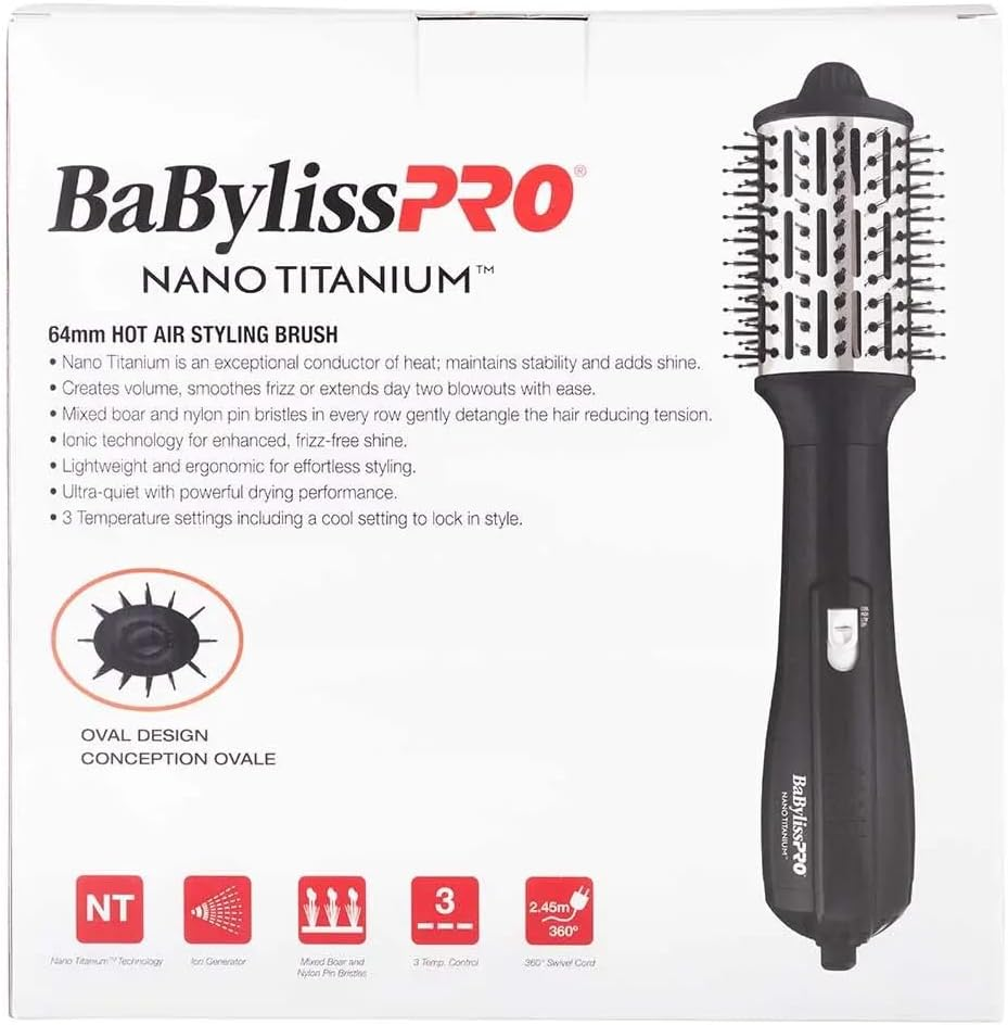 Babylisspro Nano Titanium Hot Air Styling Brush 64Mm image number 1