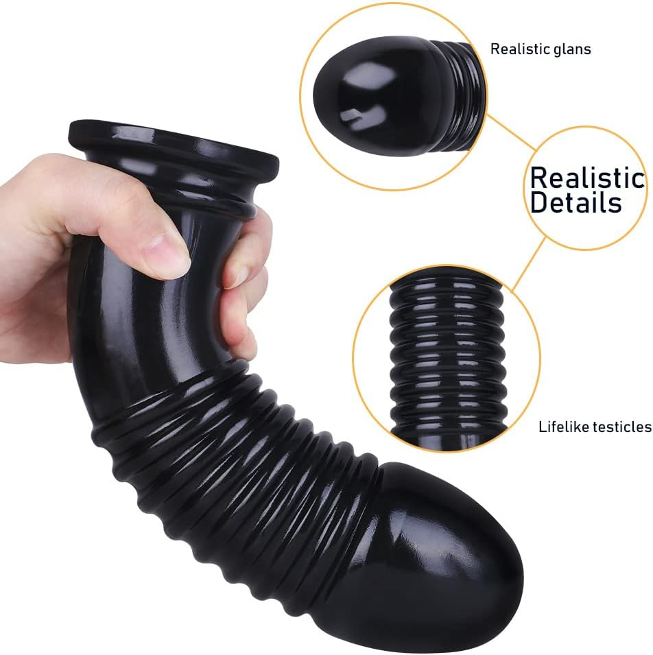 XL Anal Butt Plug BIG Dildo Dong Monster Fat Massive Thick Extra Large HUGE Silicone Ribbed Anal Beads Sex Toy
