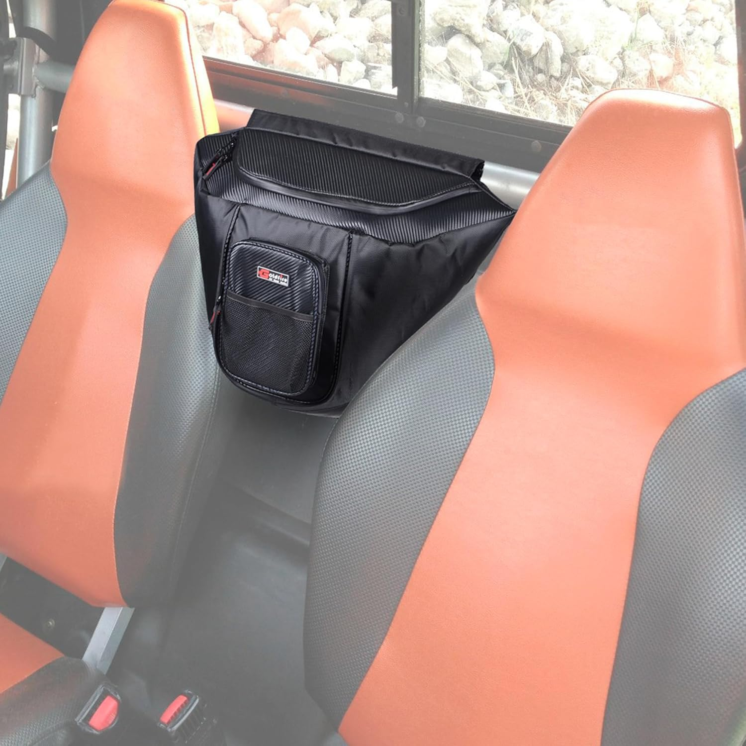 General 1000 Storage Bag, General 1000 Accessories behind Seat Storage Bag, UTV Center Seat Bag Tool Porch for Polaris General 1000/1000-4 / XP 1000 / XP 4 1000 2016-2024 (Black) image number 3