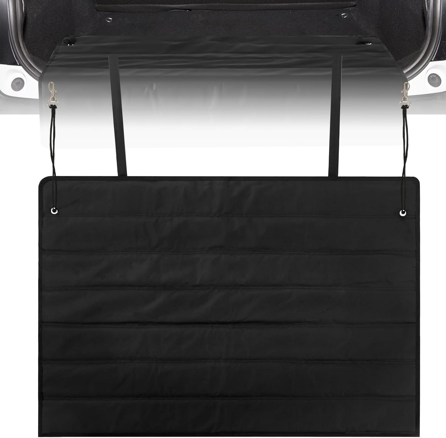 Large Bumper Guard for Cars 41 X 25 Inches Rear Bumper Protector Foldable Universal SUV Trunk Mat for Preventing Scratches While Unloading and Loading, Black