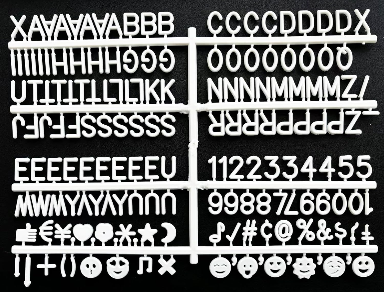 Letter Board Letters Only for Flet Letter Boards, Plastic Letter Board Sign Message Board Letters, Word Board with Letters, Numbers & Symbols Felt Letters for Changeable Changeable Letter Boards (170) image number 5