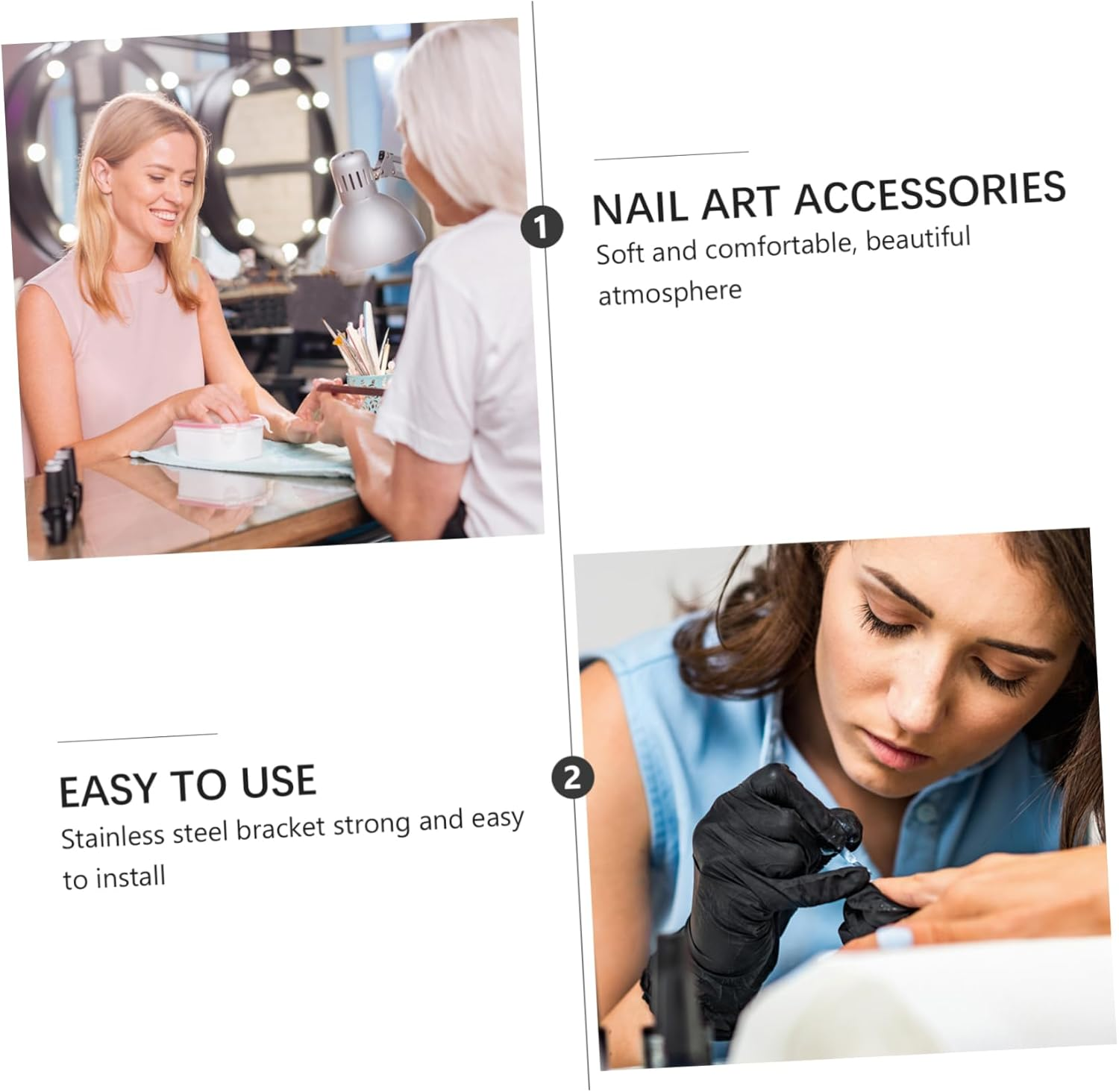 SHERCHPRY Portable Nail Hand Pillow Arm Rest Stylish Manicure Accessory Comfortable for Nail Salons Artists image number 5