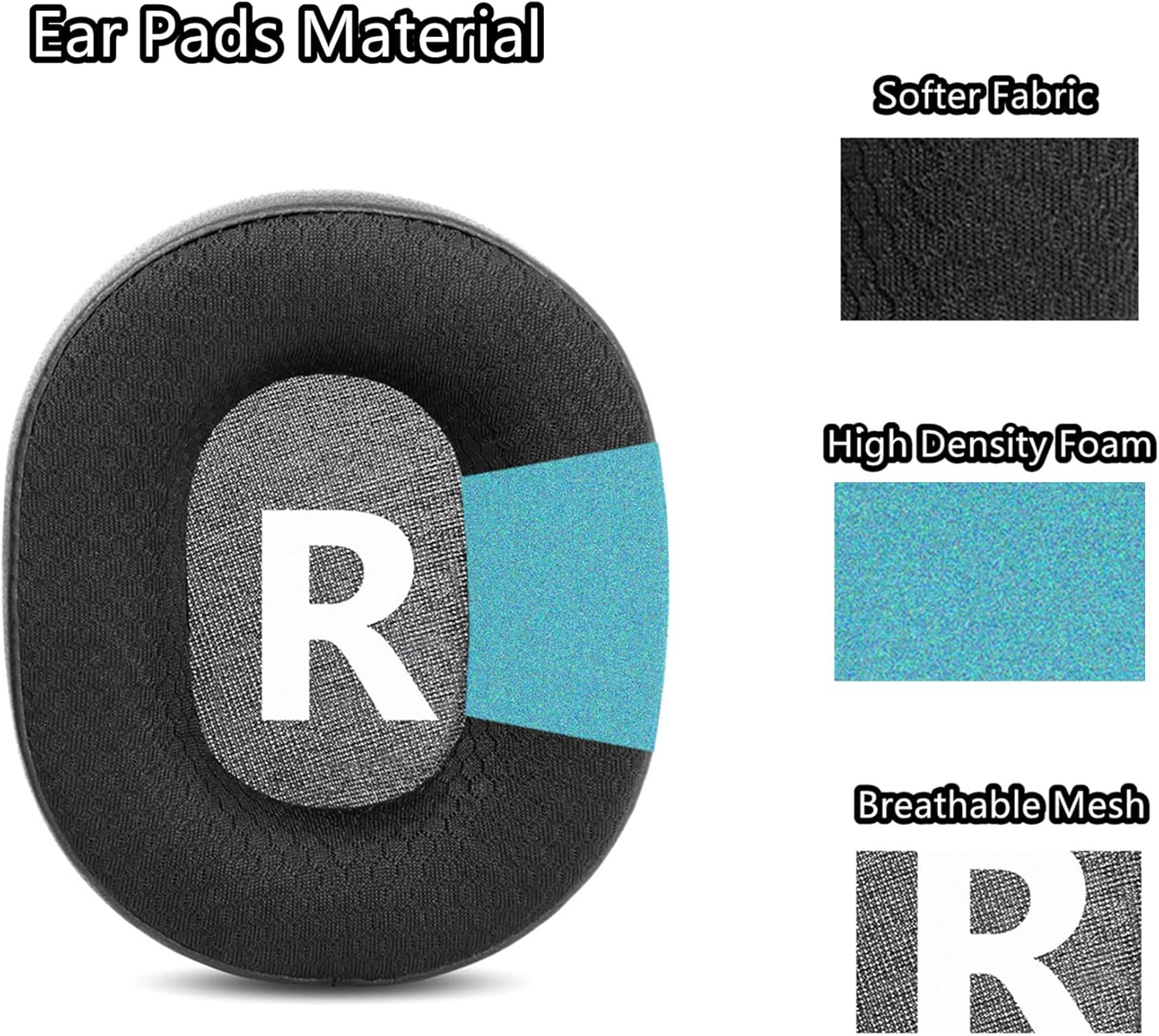 Taizichangqin Replacement Ear Pads Compatible with Yamaha HPH-MT8 HPH MT8 Monitor Headphones image number 1