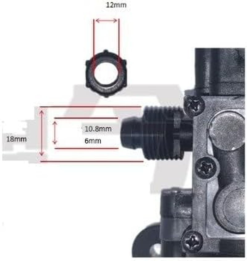 CYBERNOVA DC24V 100PSI 4.0L / M High-Pressure Self-Priming Diaphragm Pump for Fresh Water Built-In Pressure Switch Caravan/Boat/Garden/Gehicle/Camper Cleaning image number 3