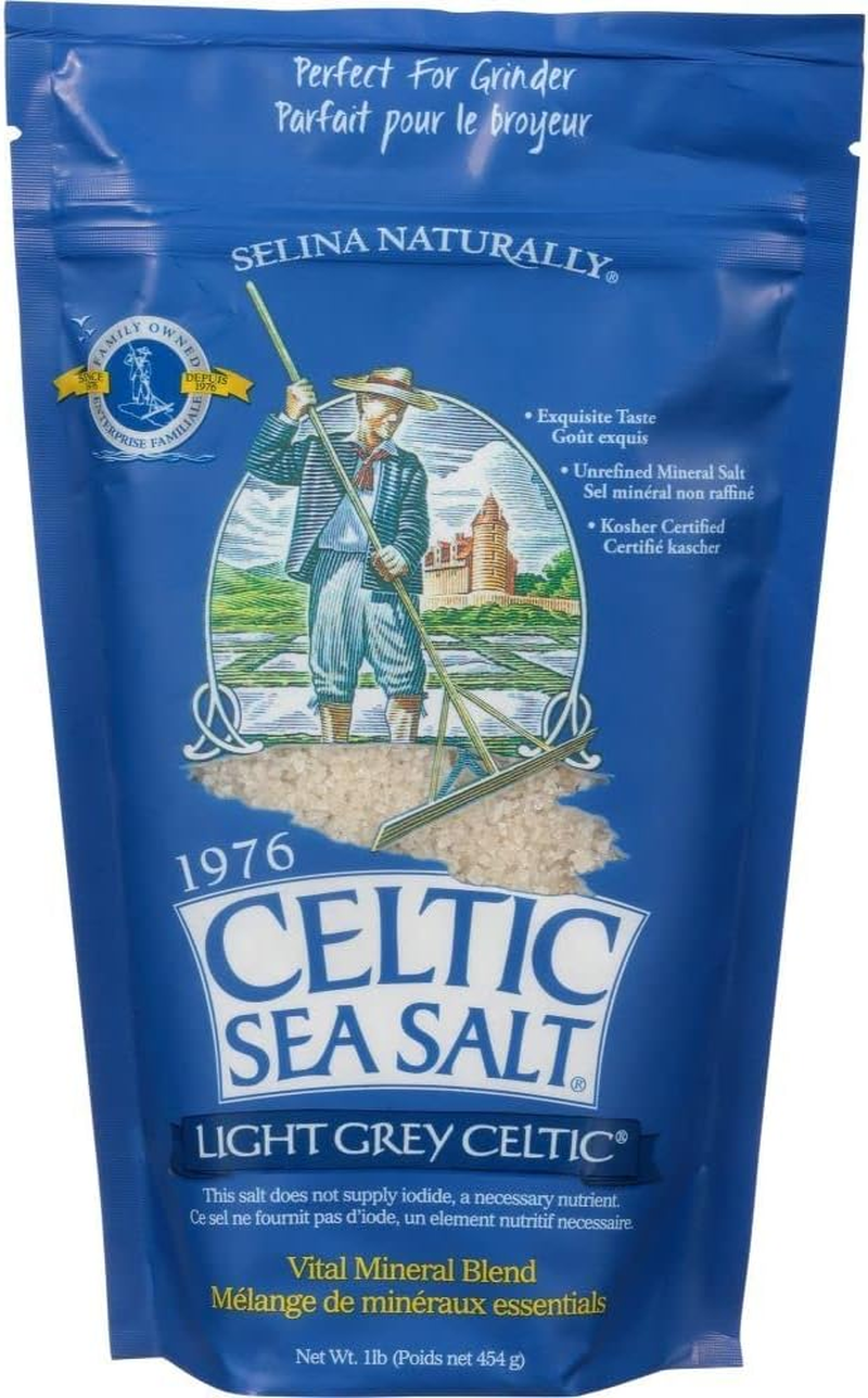 Light Grey Celtic Sea Salt 1 Pound Resealable Bag &ndash; Additive-Free, Delicious Sea Salt, Perfect for Cooking, Baking and More - Gluten-Free, Non-Gmo Verified, Kosher and Paleo-Friendly image number 5
