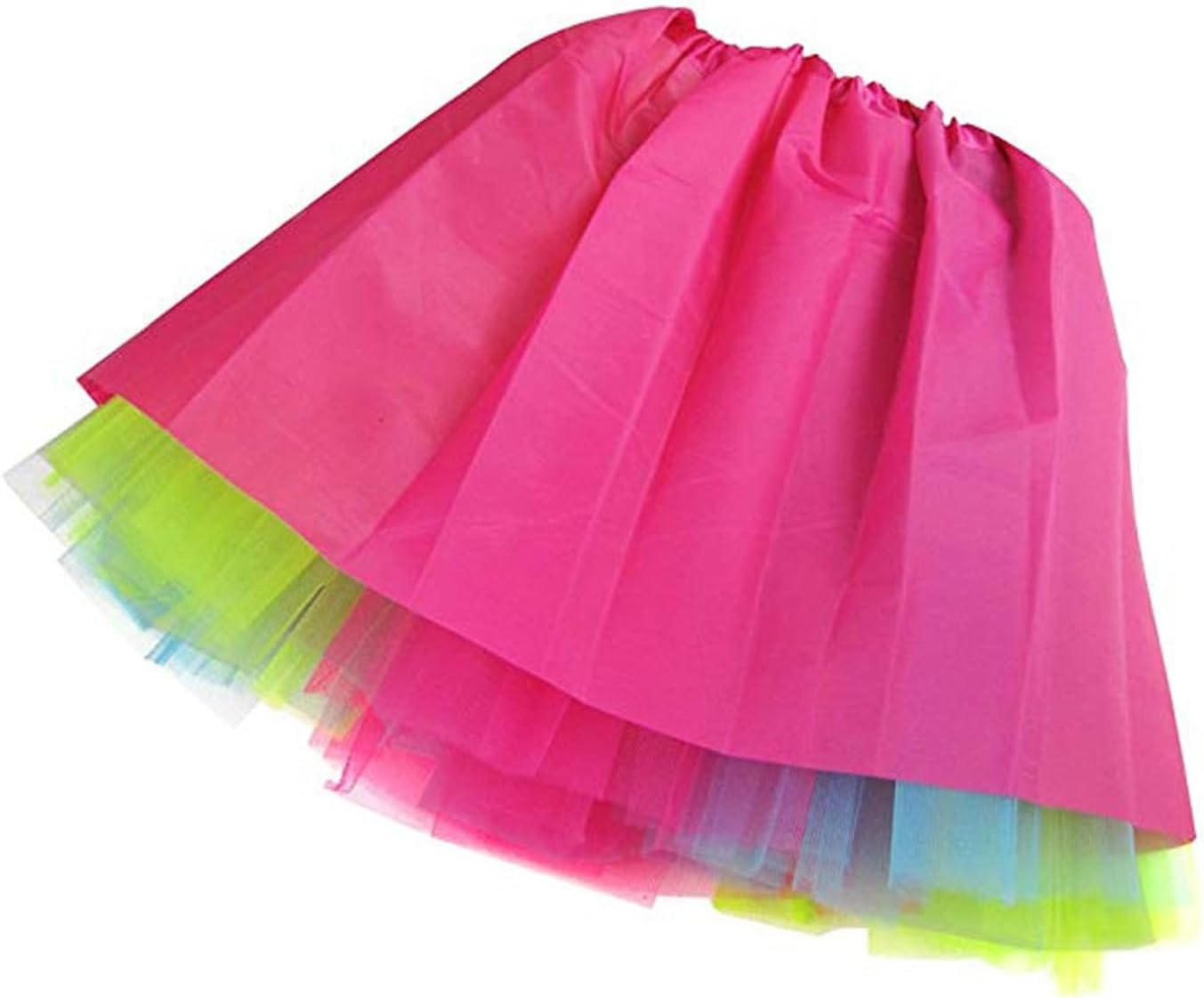 TRADERPLUS Women'S Vintage 1950S Tutu Elastic 3 Layered Tulle Tutu Skirt with Lining, Petticoat Ballet Bubble Dance Skirt Short Pettiskirts