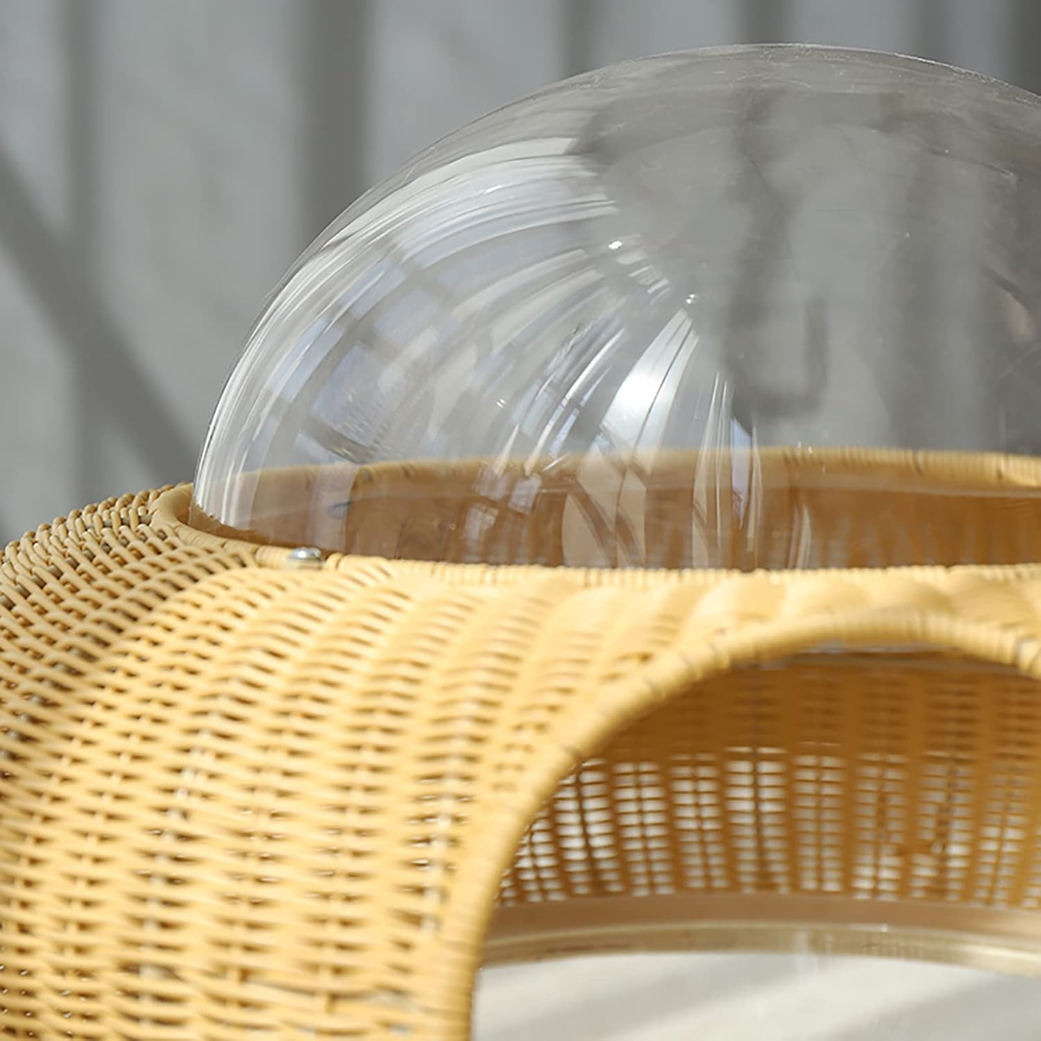 Cat House Space Capsule, Spaceship Alpha, Cute Durable Rattan Cat Bed Removable Washable Pet Bed, Designed & Modern Cat House image number 1