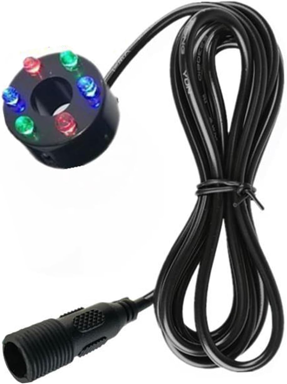 IOIUSKKU RGB LED Waterproof Connector Pond Light Underwater Fish Rack Light Underwater Pond Garden Stunning LED Tank, Yellow ，12LED