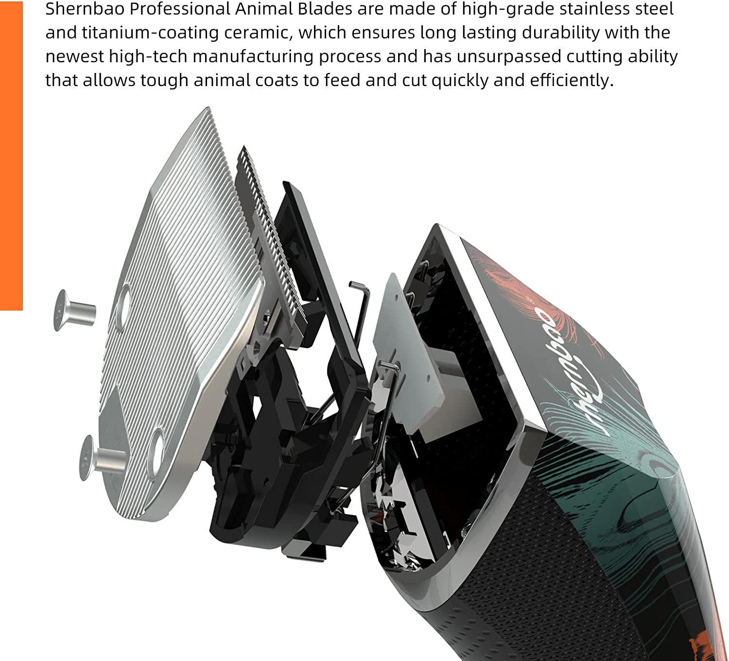 Shernbao Professional 5-In-1 Blade Clipper PGC721 image number 4