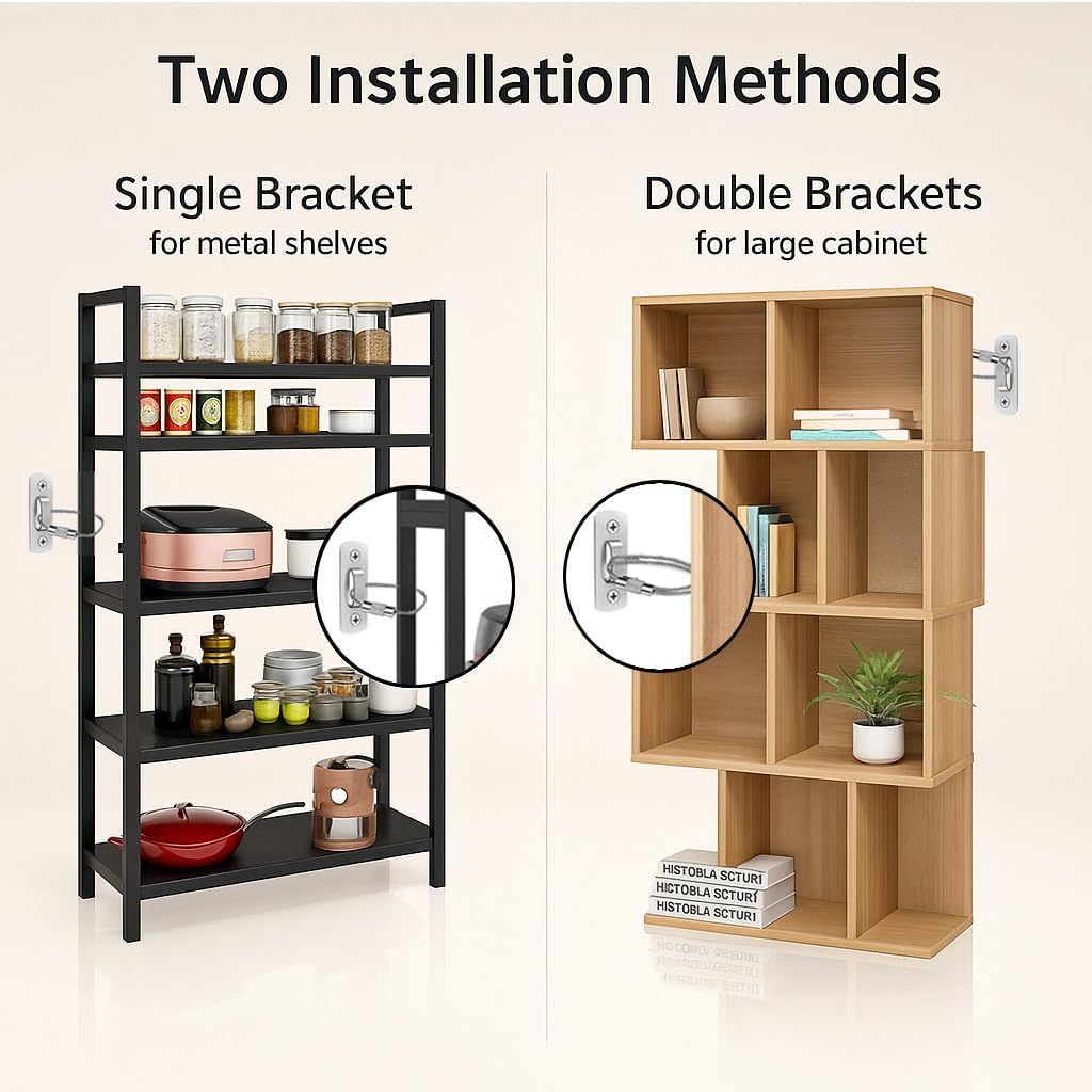 Anti-Tip Furniture Straps for Baby Proofing - Adjustable & Durable Design, 6 Pack, Compatible with Bookshelves, Dressers, Cabinets & More, Easy Installation, Earthquake Safety - Upgraded Version - Haheihei image number 5