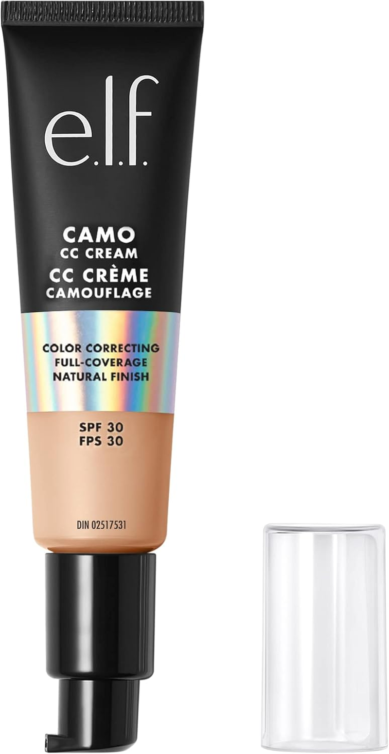 E.L.F. Camo CC Cream, Color Correcting Medium-To-Full Coverage Foundation with SPF 30, Light 210 N, 1.0 Oz (30G) image number 4